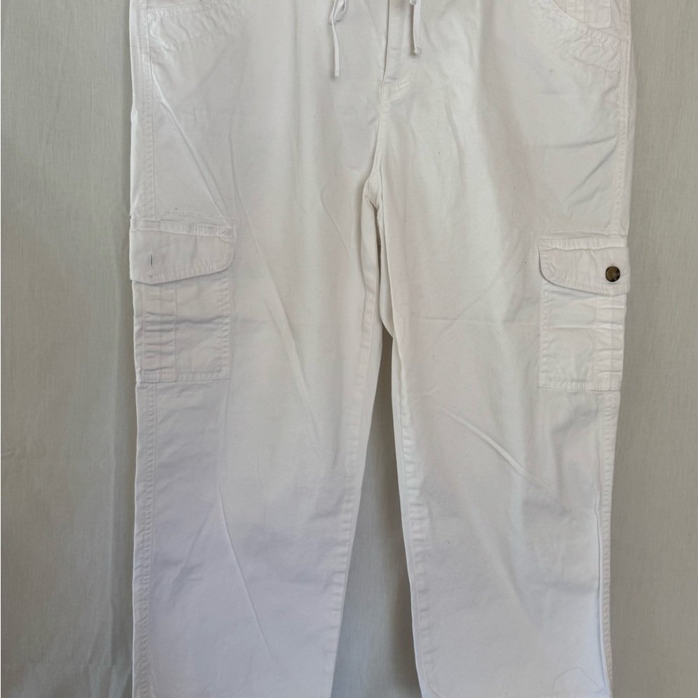 Caribbean Joe women’s  White Cargo Pants